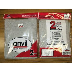 アンビル2PパックTシャツ灰2XLサイズ - 拡大画像