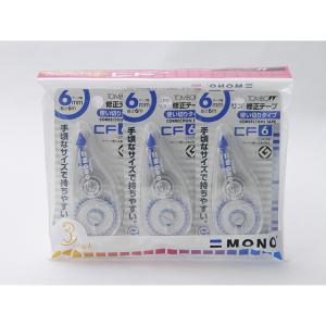 TOMBOW（トンボ鉛筆）　修正テープ　MONO（モノ）　CF6　3本パック - 拡大画像