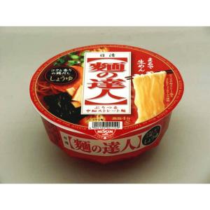 日清食品　麺の達人カップ　コクと香りの鶏だし醤油(×12) - 拡大画像