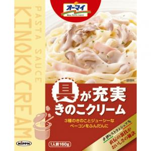 日本製粉 オーマイ 具が充実 きのこクリームソース(×6) - 拡大画像