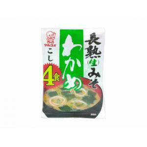 マルコメ　長熟みそ汁　こし（わかめ）　4食(×10) - 拡大画像