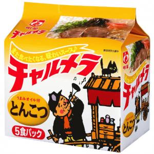 明星 チャルメラ とんこつラーメン 5食パック(×6) - 拡大画像
