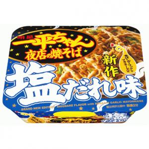 明星　一平ちゃん夜店の焼そば塩だれ味(×12) - 拡大画像