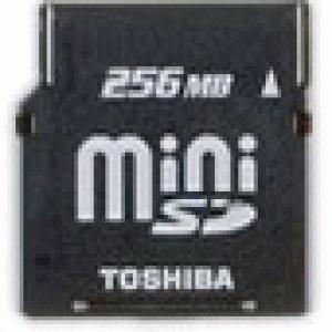 東芝 miniSD メモリーカード 256MB 海外販売モデル - 拡大画像