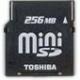 東芝 miniSD メモリーカード 256MB 海外販売モデル - 縮小画像1