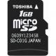東芝 microSD メモリーカード 1GB 海外販売モデル - 縮小画像1