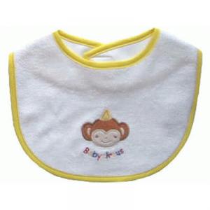 Primary Baby Circus パイル刺繍スタイ さる - 拡大画像