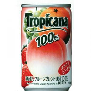キリン　トロピカーナ100％ジュースフルーツブレンド　缶　160g(×30) - 拡大画像