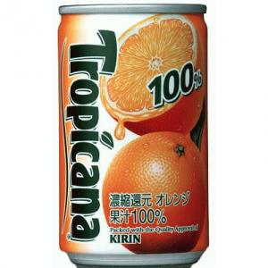 キリン トロピカーナ100%ジュースオレンジ 缶 160g(×30)