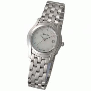 【GUCCI:グッチ】5505L YA055501 レディースウォッチ 11Pダイヤ(ホワイトシェル文字盤) - 拡大画像