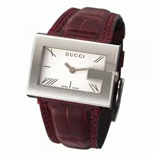 【GUCCI:グッチ】YA100503 100L レディースウォッチ(シルバー文字盤) - 拡大画像