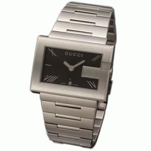【GUCCI：グッチ】100M YA100305　メンズウォッチ(ブラック文字盤) - 拡大画像