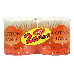 抗菌コットンランド綿棒 200本ケース入り*2P - 拡大画像