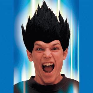 かぶりもの ファイヤーウィッグ ブラック - 拡大画像