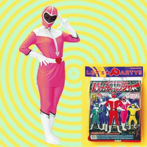 変身コスチューム 爆笑戦隊パーティーレンジャー ピンク - 拡大画像