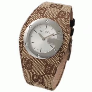 【GUCCI：グッチ】104L YA104503　ウォッチ(シルバー文字盤×ＧＧキャンパス) - 拡大画像