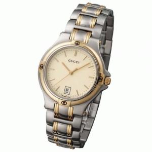 【GUCCI：グッチ】YA090314 9045M メンズウォッチ(アイボリー文字盤) - 拡大画像