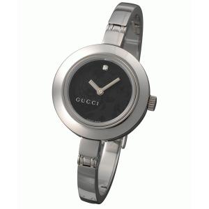 【GUCCI:グッチ】105P YA105511 レディースウォッチ(ブラックフラワー文字盤)