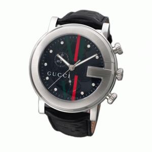 【GUCCI:グッチ】101M YA101322 ユニセックスウォッチ(ブラックフラワー文字盤 GRG) - 拡大画像