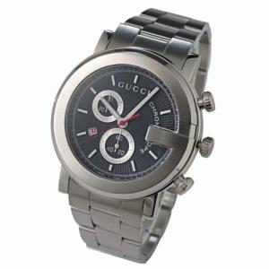 【GUCCI:グッチ】YA101309 101M メンズウォッチ(ブラック文字盤) - 拡大画像
