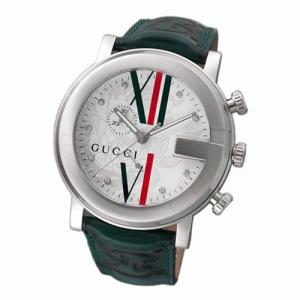 【GUCCI：グッチ】101M YA101323　ユニセックスウォッチ(ホワイトフラワー文字盤　 GRG) - 拡大画像
