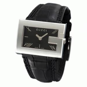 【GUCCI:グッチ】100L YA100502 レディースウォッチ(ブラック文字盤) - 拡大画像