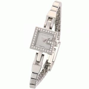 【GUCCI:グッチ】102R YA102541 レディースウォッチ 120石ダイヤ(ホワイトシェル文字盤) - 拡大画像