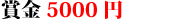 賞金1万円