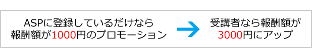 受講者なら報酬額がアップ!