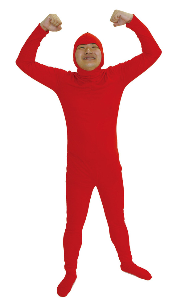 全身タイツくん　赤　L