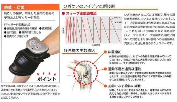 低周波マッサージ ひざケア