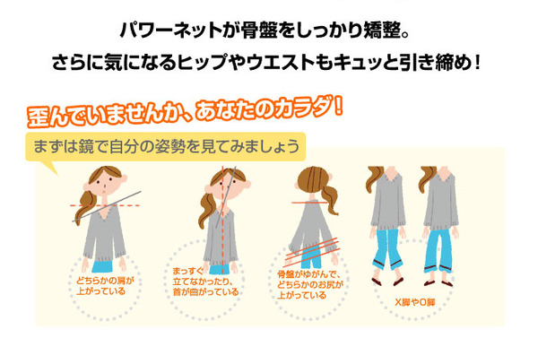 5スリミングショーツはパワーネットが骨盤をしっかり矯正！気になるウエストやヒップもキュッと引き締め！