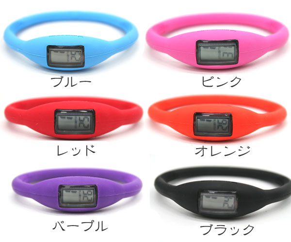 imazine シリコンスポーツウォッチ Mサイズ ブルー