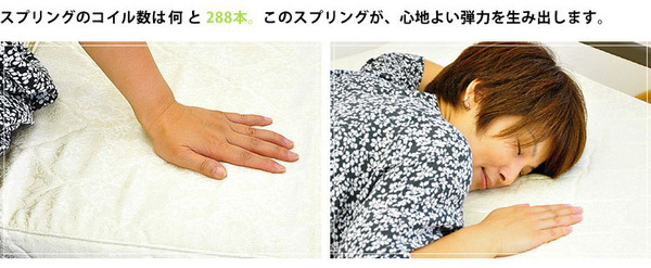 極厚マットレス付折りたたみ式ベッド