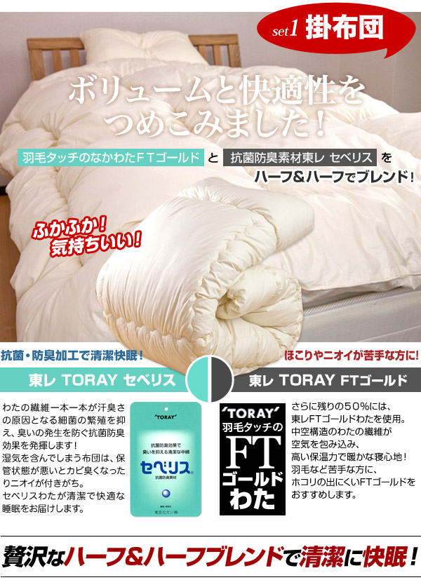 布団4点セット 極厚くん