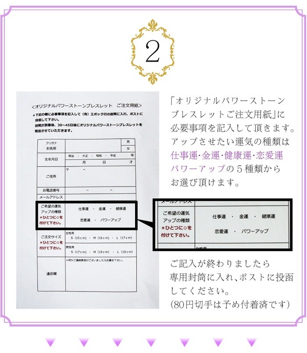 オリジナルパワーストーンブレスレット