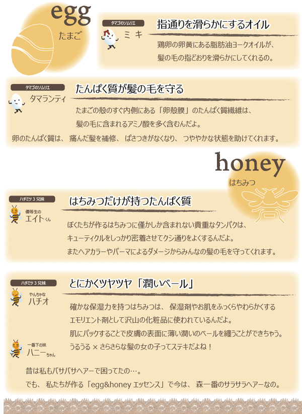 egg&honey ヘアパック