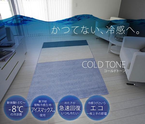 NEXTHOME マイナス5〜8℃冷たいICEMA×(アイスマックス)ラグ コールドトーン