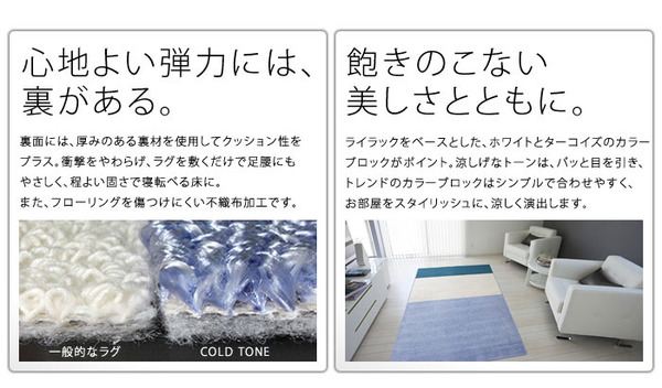 NEXTHOME マイナス5〜8℃冷たいICEMA×(アイスマックス)ラグ コールドトーン