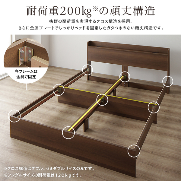 ベッド 引き出し付き キ... : 寝具・ベッド・マットレス 収納付き 連結 得価大得価