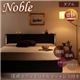 収納ベッド ダブル【Noble】【国産ポケットコイルマットレス付き】 ダークブラウン モダンライト・コンセント付き収納ベッド【Noble】ノーブル】 - 縮小画像1