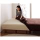 脚付きマットレスベッド シングル 脚22cm フレッシュピンク 新・色・寝心地が選べる!20色カバーリングボンネルコイルマットレスベッド - 縮小画像5