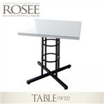 【単品】ダイニングテーブル 幅72cm【rosee】カフェスタイル ガラスダイニング【rosee】ロゼ テーブル（W72）