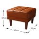 【単品】足置き(オットマン) 座面カラー：キャメルブラウン アメリカンヴィンテージ リビングダイニング Monica モニカ - 縮小画像4