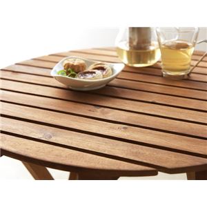 テーブル 幅60cm テーブルカラー:アカシアナチュラル アカシア天然木リクライニング折りたたみ式ガーデンファニチャー Oase オアーゼ 商品写真3