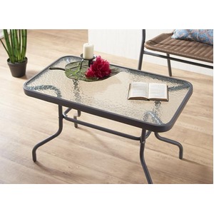 テーブル 幅80cm(ロースクエアタイプ) テーブルカラー:クリア ラタン調リゾートガーデンファニチャー Rashar ラシャル 商品写真2