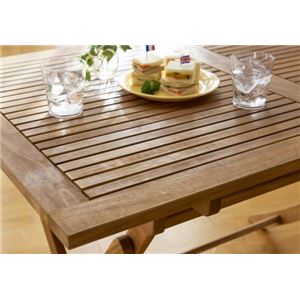 テーブル 幅120cm テーブルカラー:アカシアナチュラル アカシア天然木ガーデンファニチャー Efica エフィカ 商品写真3