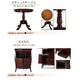 【単品】クラシックテーブル 直径60cm カラー：ホワイト アンティーク調クラシックリビングシリーズ Francoise フランソワーズ - 縮小画像5