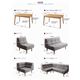 ダイニングセット 4点セット(120×80cm)【puits】グレー こたつもソファーも高さ調節できるリビングダイニングセット【puits】ピュエ - 縮小画像5