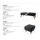 ダイニングセット 4点セット(テーブル+ソファ1脚+アームソファ1脚+ベンチ1脚)幅150cm【右アーム】テーブルカラー：ブラウン ヴィンテージスタイル・リビングダイニング CISCO シスコ - 縮小画像5